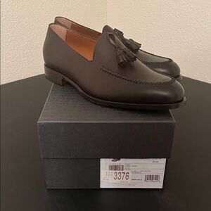 Ermenegildo Zegna Dark Brown Tassel Loafers